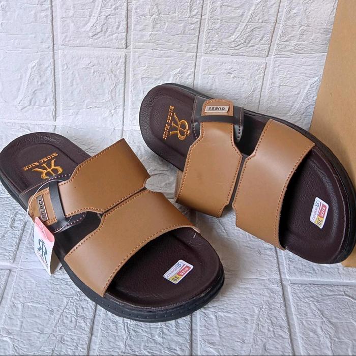 Sandal Kulit Sintetis Premium Pria Richo Rich