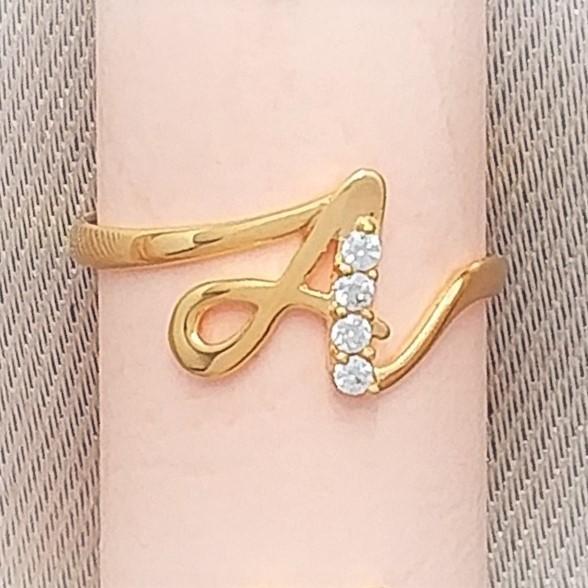 Cincin Huruf Inisial Kadar 375 Huruv by KKG MALL