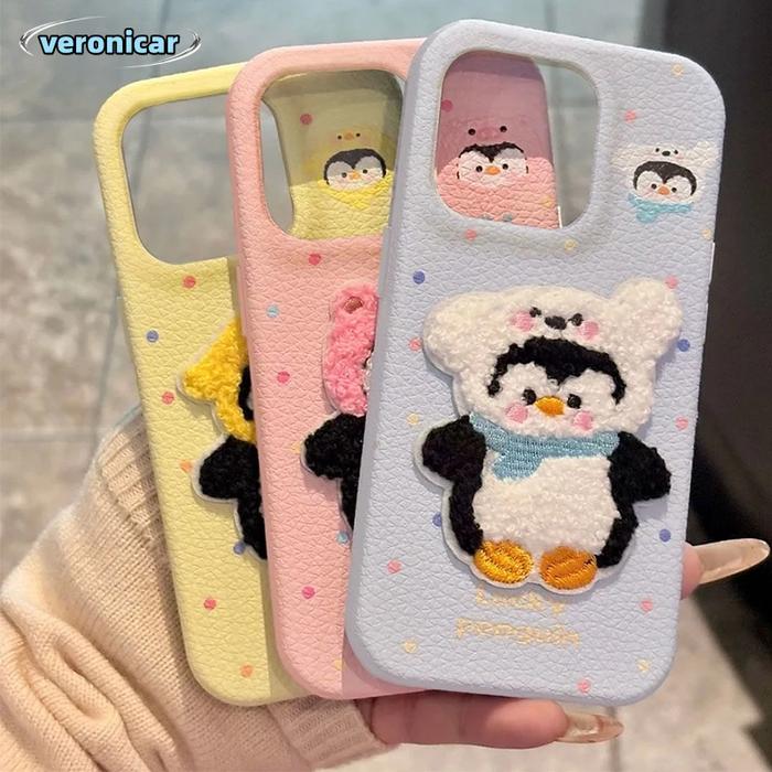 Case iphone 13 Sulaman Penguin Kartun Case iphone 11 Case ip Lucu Unik Softcase iphone 13 Case iphon