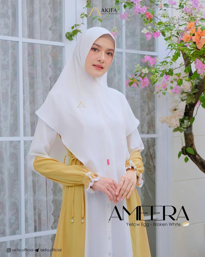 GAMIS AMEERA (G153) EX MODEL EXCLUSIVE BY AKIFA material ITY Fendi mix Wolly Caltri