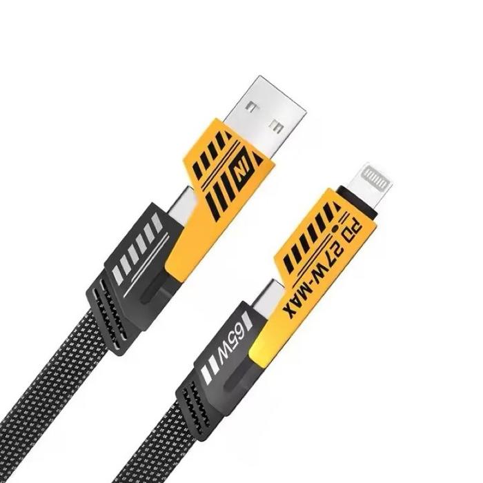 Cable Data 4in1 27W PD Lightning - 65W Type C Charging Kabel Fast Charger