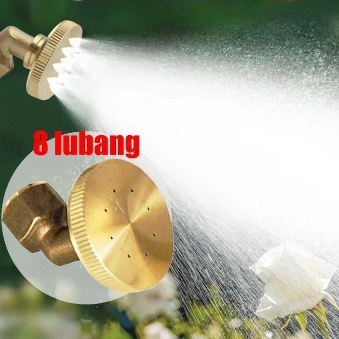 NOZZLE SPRAYER ELEKTRIK 8 LUBANG SPUYER MISTING EMBUN KUNINGAN 8 HOLE