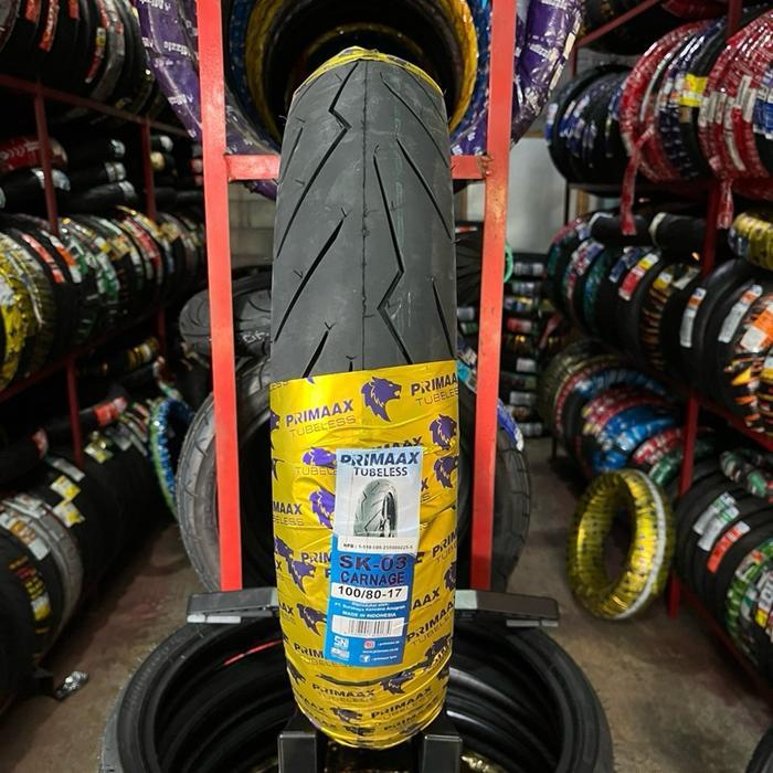 Terbaik Ban PRIMAAX SK03 110/70-17 120/70-17  130/70-17  90/80-17 80/80-17 TUBELES ban Vixion ban cb