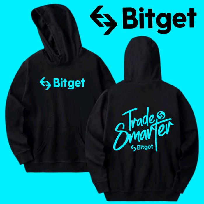 JACKET HOODIE CRYPTO BITGET TRADE SMARTER / KRIPTO BGB BWB BITGET WALLET / COTTON FLEECE PREMIUM QUA