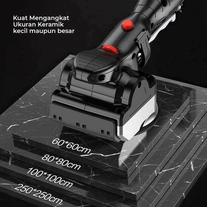 Mesin Perata Pegangan Keramik Granit Kaca Cordless Suction Cup 12V 150W - 6754