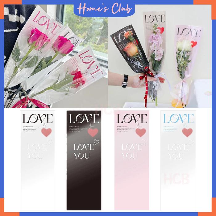 Plastik Single Flower 20 Lembar / Plastik Buket Bunga Single Flower Wrapping
