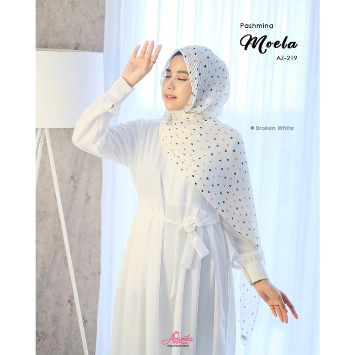 Baru Hijab Azamka Pashmina Moela Plisket Kerudung Pasmina AZ 231 Pliskit Premium