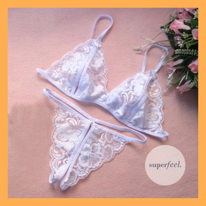 DISKON SFL JAPANESE BRA SET LINGERIE WANITA BROKAT SEXY BH CD HOT SEKSI 523