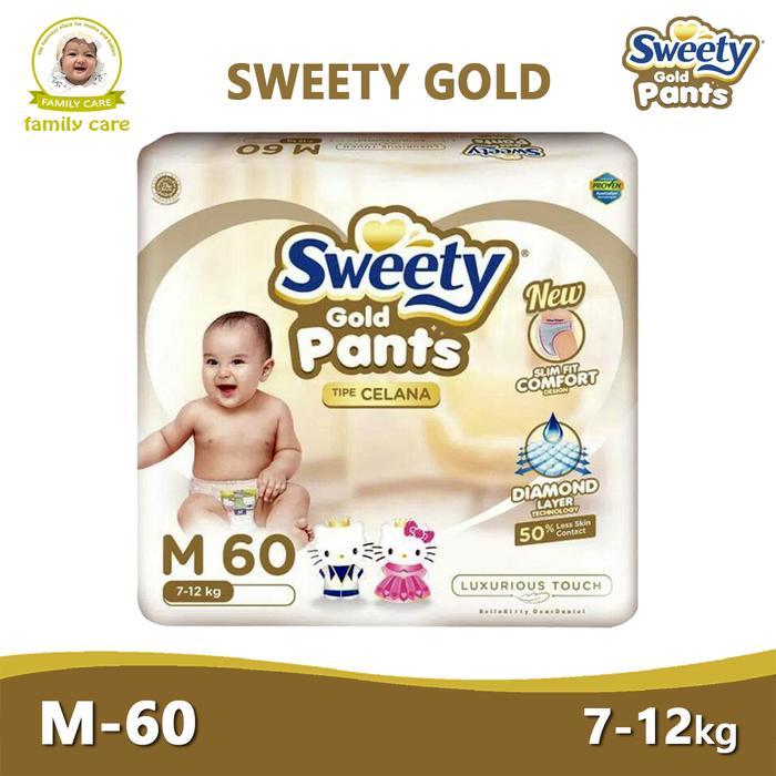 Sweety Gold Pants M60 | Popok Sweety Gold M 60 #Gratisongkir