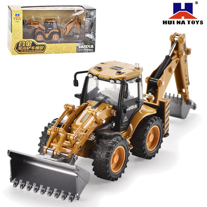 1:50 HUINA Excavator Digger Tractor Shovel Model Diecast Construction
