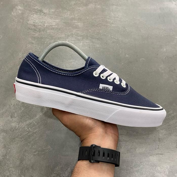 [Size 41] Vans Authentic Classic Dress Blue Navy White Second Kondisi Mulus Nominus Like New Anggap 