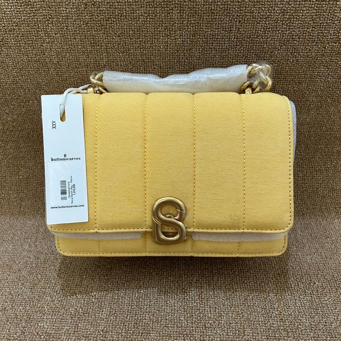 NEW! NORA DENIM BAG YELLOW