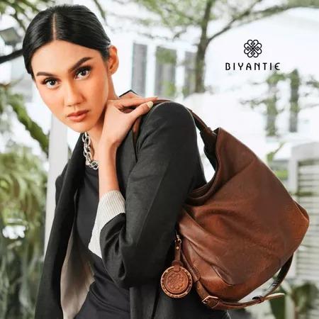 Biyantie Juwita Hobo Bag Exclusive Handcrafted Antique Lambskin Genuine Leather Luxury Hobo