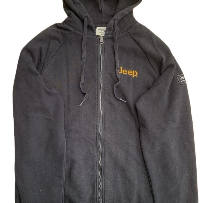 Jacket jeep  Zipper  Hitam