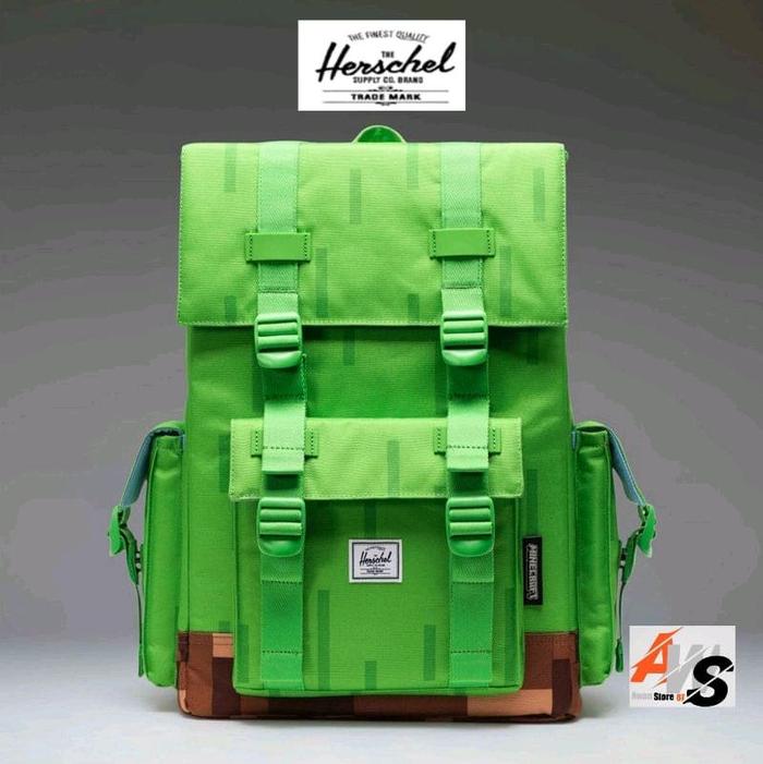 Herschel MINECRAFT LITTLE  AMERICA CUBE-GRASS BLOCK-(29L)-BAG-US