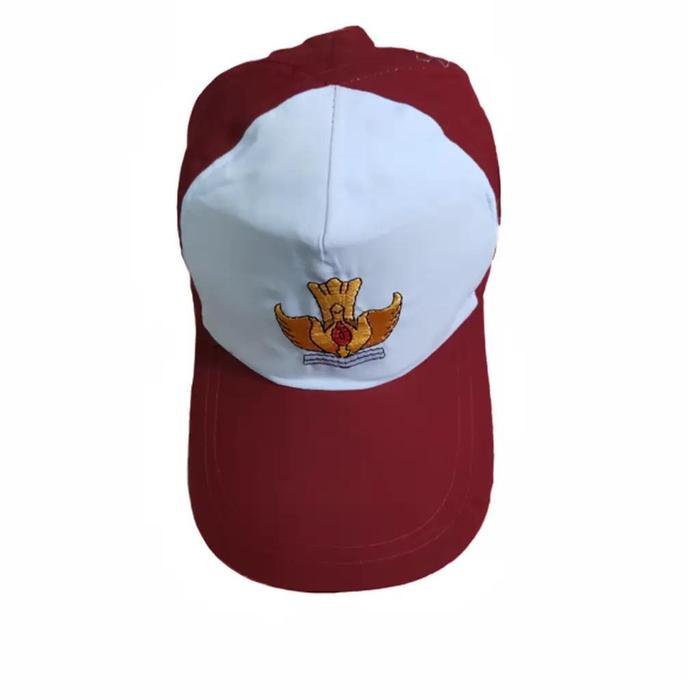 PREMIUM Topi Sekolah SD & Pramuka NYX Bordir Tutwuri Merah Putih & Merah Semua - Anak, Aksesoris