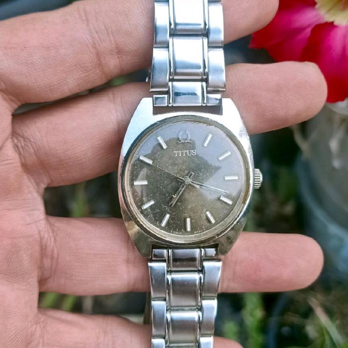 Jam Tangan Pria Titus Vintage Manual Winding Original