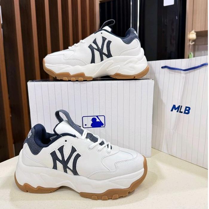 Sepatu MLB Chunky Denim Window Newyork Yankees