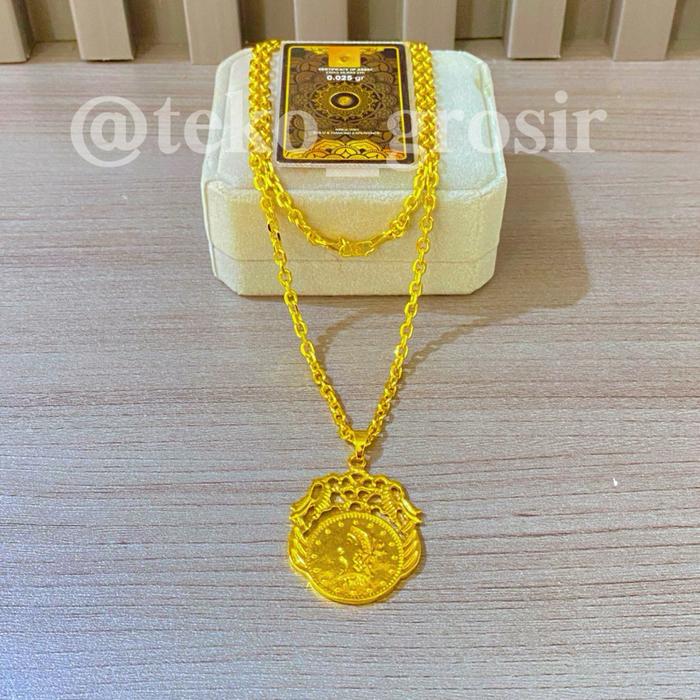 Kalung lapis emas 24 [CRYSTAL COAT/anti luntur] 99%mirip emas asli 24 Karat..PERHATIAN!!! baca deskr