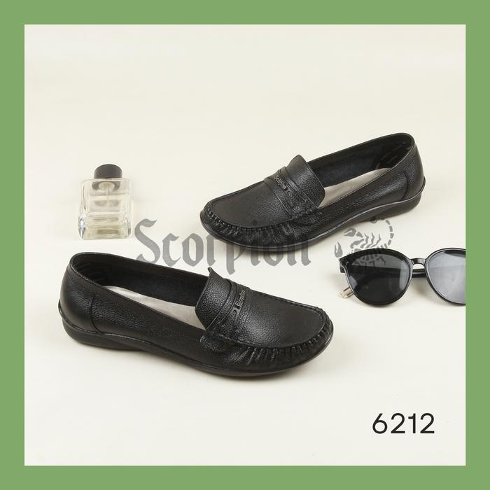 Sepatu Scorpion - MK 6212 Sepatu Kulit Pantofel Wanita Flat Shoes