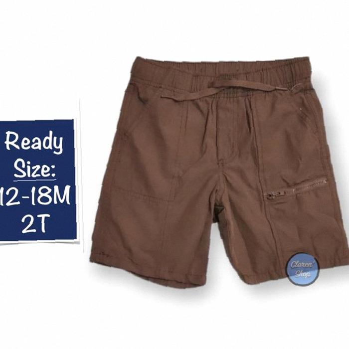 Old Navy Boy Short Pull On Zipper Dark Brown Branded Original | Kekinian