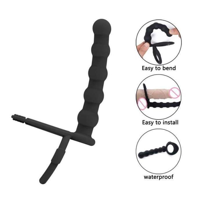 PRIVASI AMAN extender anal bola silikon elastis fleksible