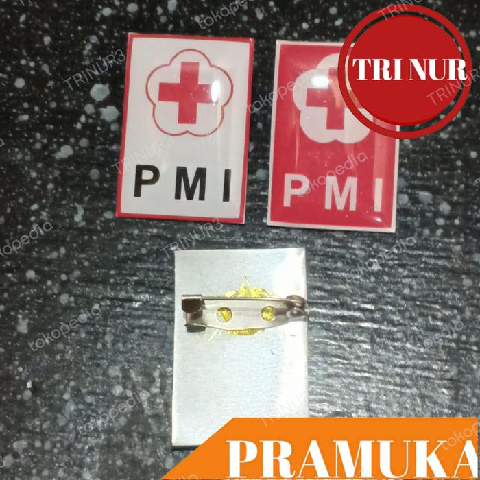 2pcs Pin Bros PMI Persegi Resin