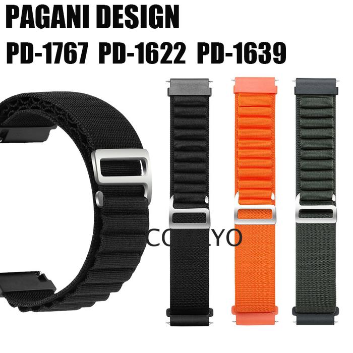 For PAGANI DESIGN PD-1639 PD-1622 PD-1767 Watch Strap women men Nylon Soft Bracelet Men'S Band Belt 