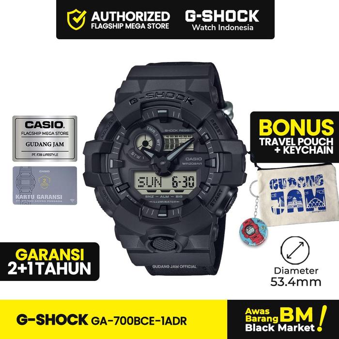 G-Shock GShock GA-700BCE-1ADR GA-700BCE GA-700 GA 700 GA700 GA700BCE  Watches Kaca Black
