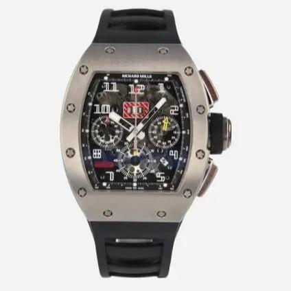 JAM TANGAN RM 11-03 FM TITTANIUM CASE RUBBER STRAP TIER 5