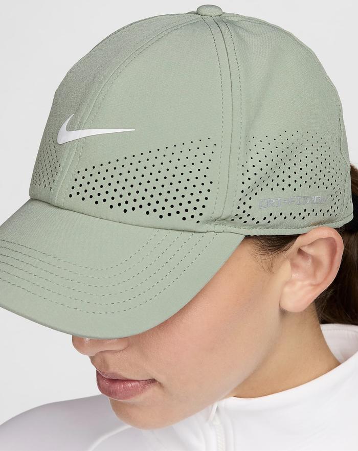 ready (100% ORIGINAL) Nike Dri-FIT ADV Club Untructured Swoosh Cap Jade Horizon White Tennis Hat Gym