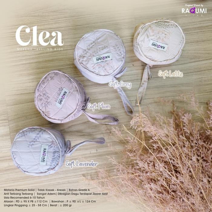 Mukena Premium Couple Mom and Kids // Clea Mukena Premium ori by Raqumi Hijab