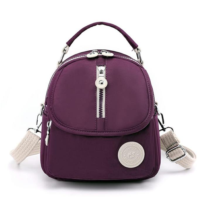 Winnie - Tas selempang Colorful Fox 6255 nilon anti air tas wanita multifungsi bisa ransel