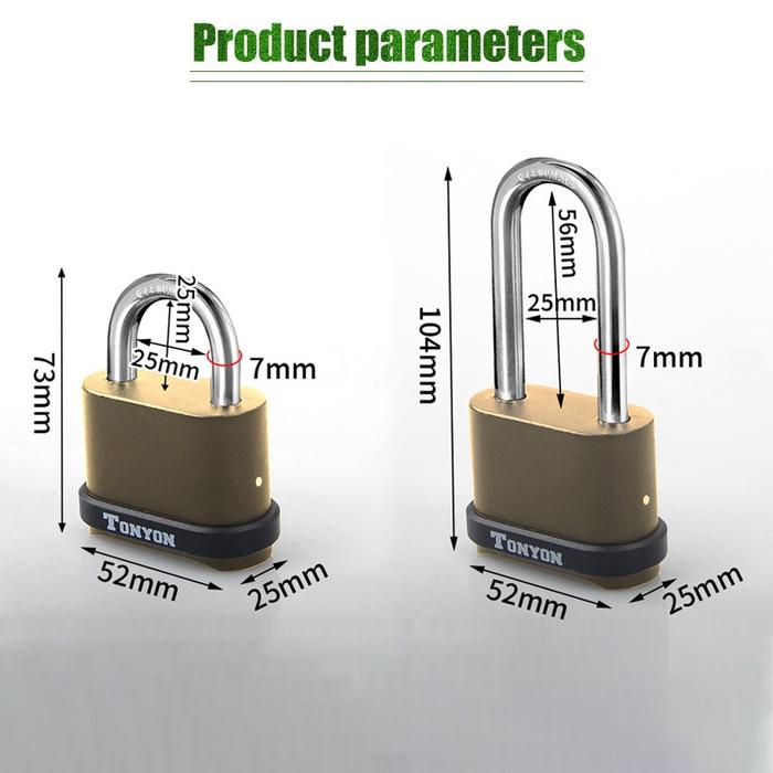 Gembok Padlock Kode Angka Kombinasi 4 Digit Anti Air Gembok Padlock Kunci untuk Pagar Rumah Anti Mal