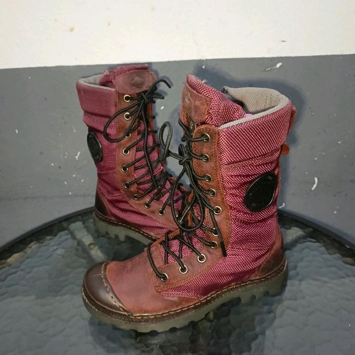 Palladium original leather tactical boot 36 size woman shoes