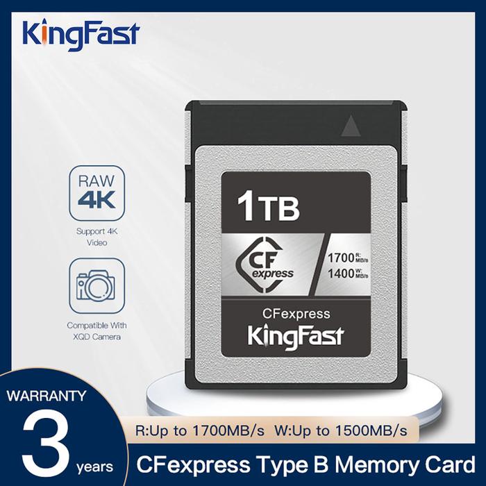 KingFast CFexpress Type B Memory Card 128GB 256GB 512GB 1TB CF