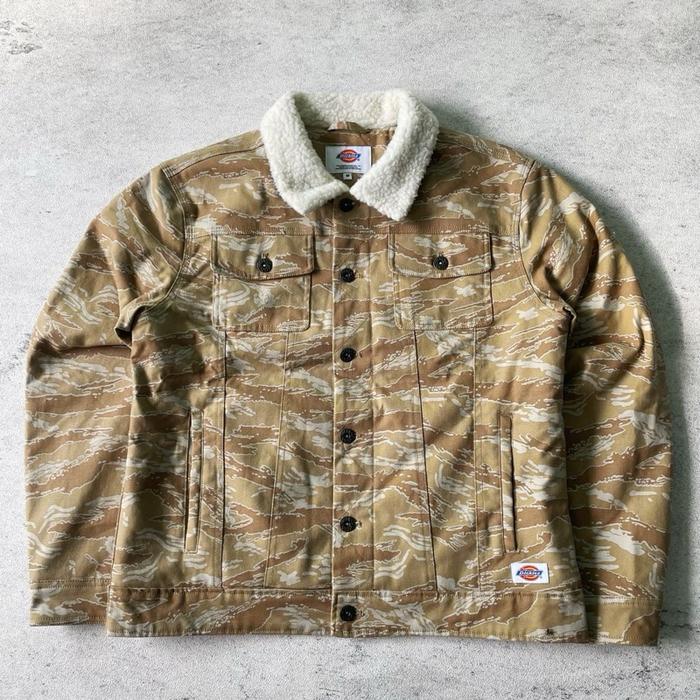 Rare Dickies Camo Dessert Sherpa work jacket authentic original