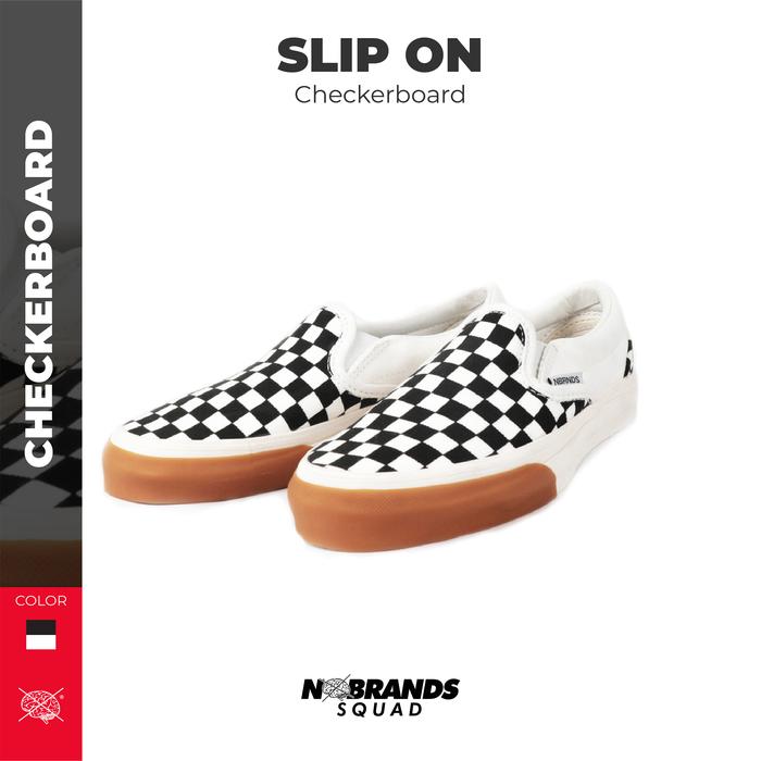 Nobrands Footwear - Sepatu Slip On "Selop Catur" - Sepatu Sneakers Pria Wanita