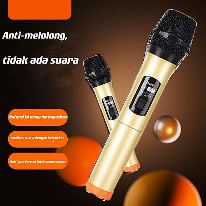 PROFESIONAL WIRELESS MICROPHONE BRAIN POWER MKF-02 DOUBLE MICROPHONE