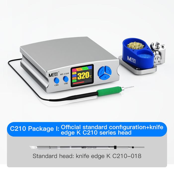 MaAnt HT-C210 Stasiun Solder Pengontrol Listrik Digital Alat Las Kit
