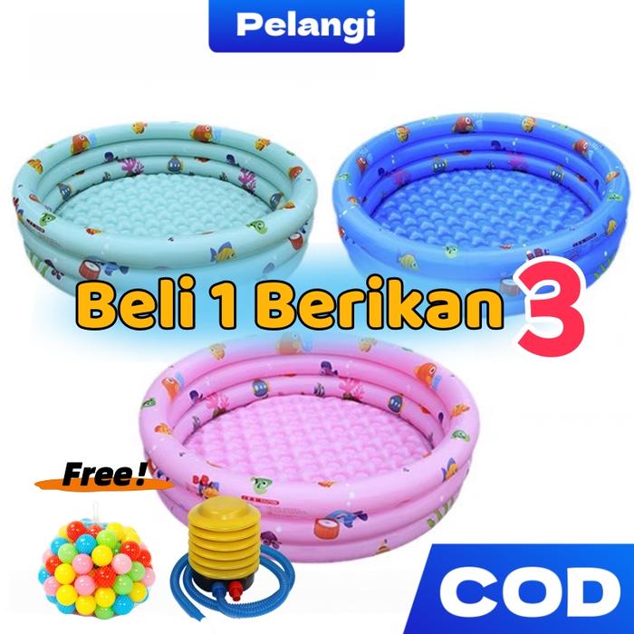 KOLAM RENANG ANAK INTIME 3 RING BULAT 80-150 Cm  / KOLAM BULAT GELEMBUNG-32