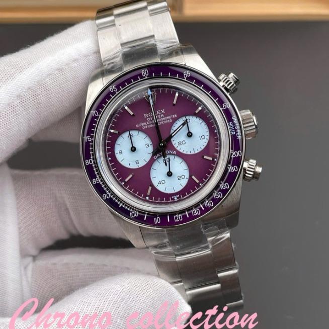 Jam TanganMewahRolex Luxury Replica Watches Daytona 116508 Warm Burgundy Best Quality 40mm