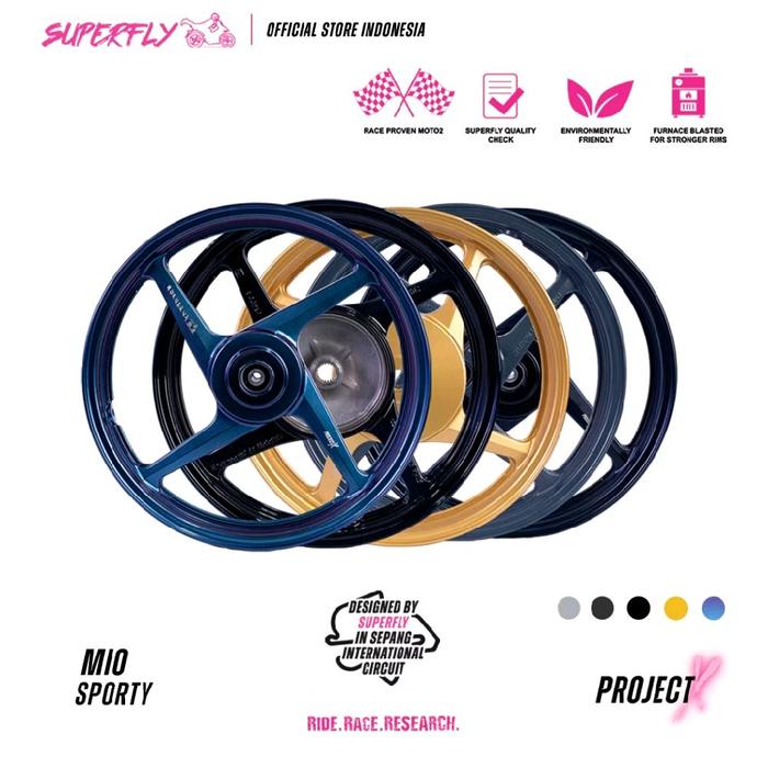 Velg Superfly Project X Baja Karbon Mio Sporty