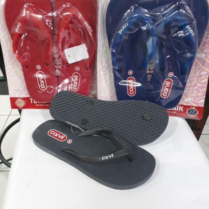 Sandal Jepit Karet Carvil Wanita Gemini-L