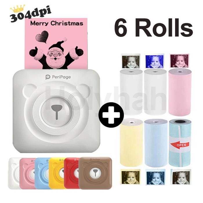 Peripage A6 304dpi Mini Pocket Printer Bluetooth Thermal Photo
