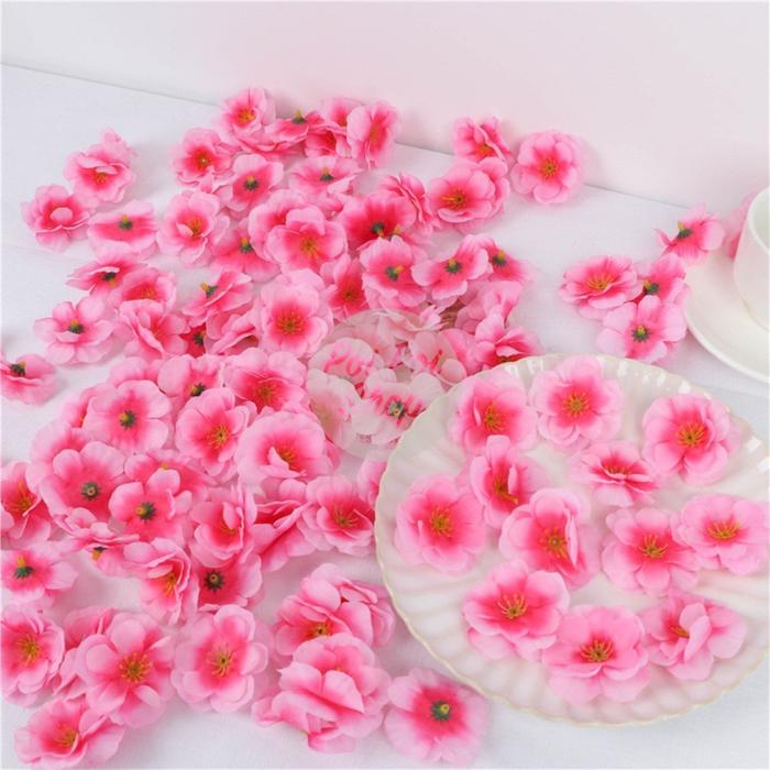 BUNGA SAKURA MEIHUA HIASAN IMLEK BUNGA MEI HUA ISI 100 MOI FA KELOPAK HAMPERS BUNGA SAKURA HIASAN IM