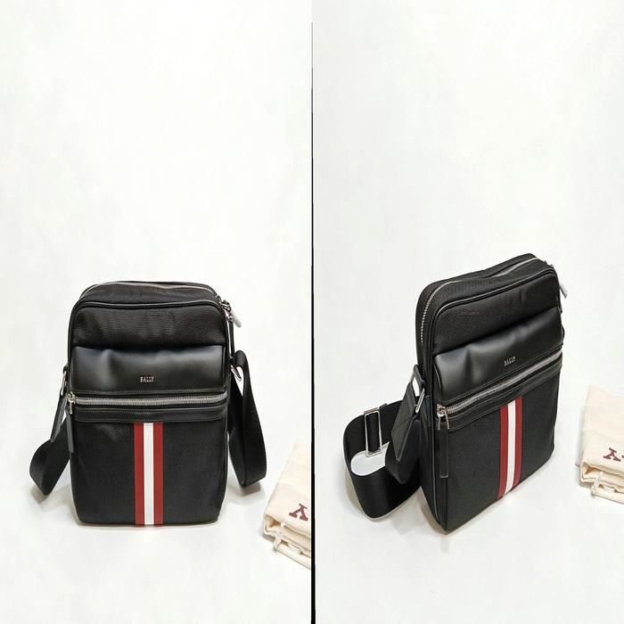 Tas Pria Bal Ly Tharek Crossbody Bag Black Original