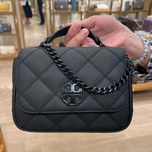 TB Willa Matte Mini Top Handle Bag Black