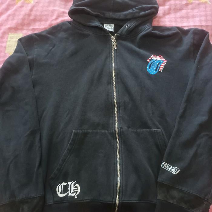 HOODIE ZIPPER CHROME HEARTS SIZE XL-L ( P 66 x L 57 )