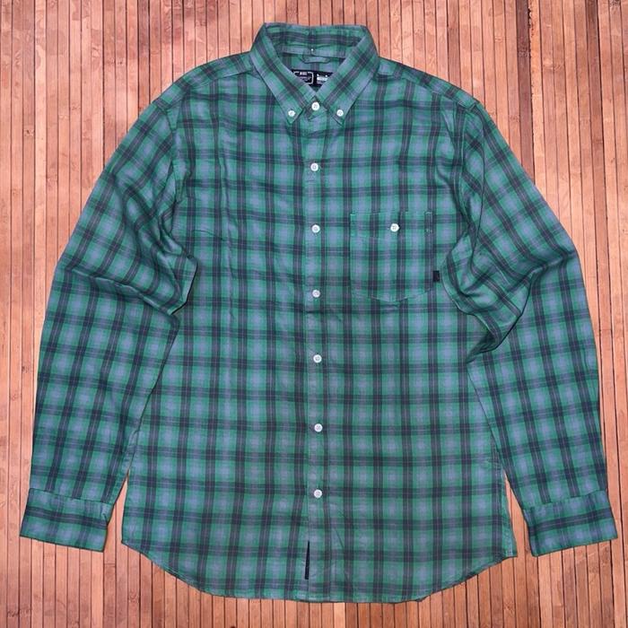 NIKE ENGINEERED SB PLAID BUTTON DOWN LONG SLEEVE SHIRT santa cruz dickies 874 vans